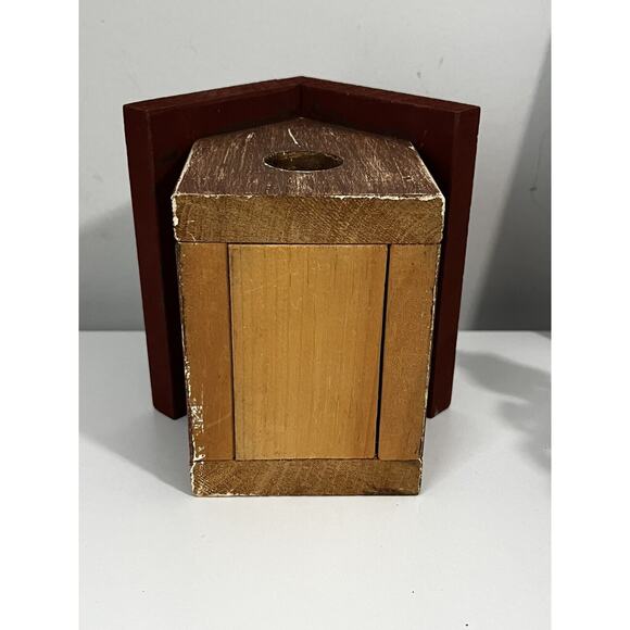 MCM Derby's Peter Pan Peanut Butter Advertising Solid Wood Birdhouse Decor RARE - Picture 5 of 5